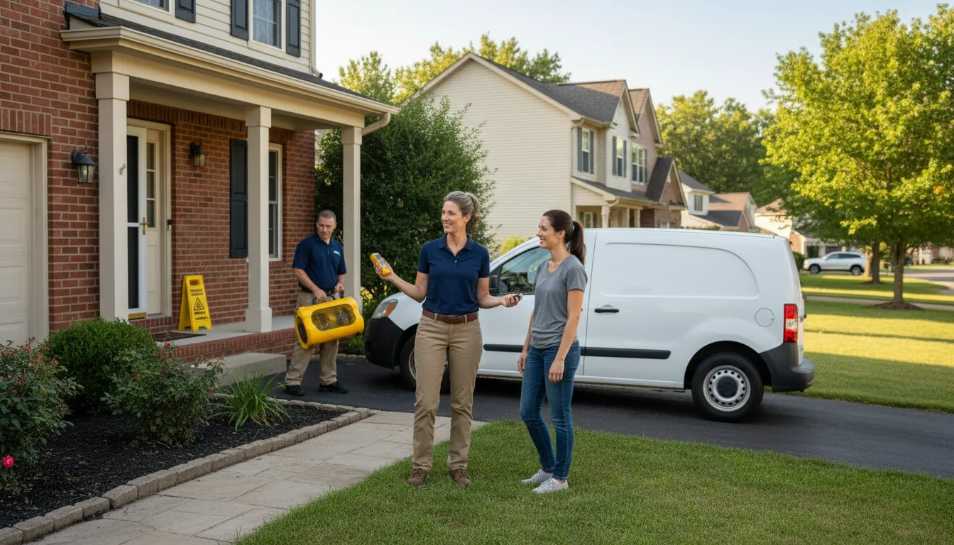 Residential water damage restoration in Glen Richey, PA